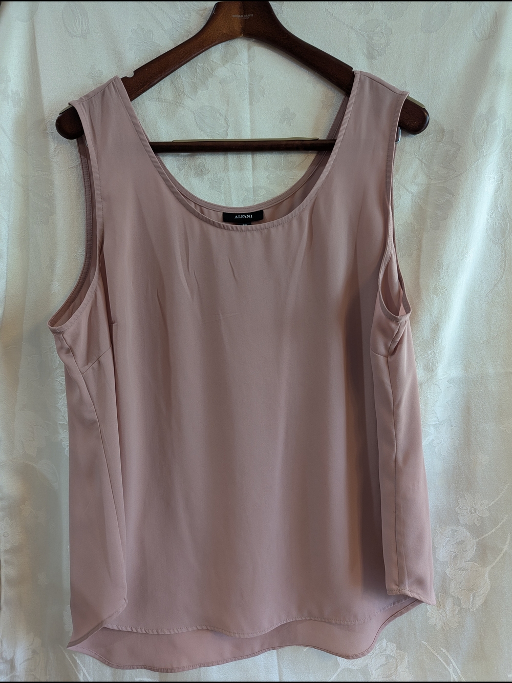 Alfani Sleeveless Scoop Neck Tank Top - Dusty Mauve